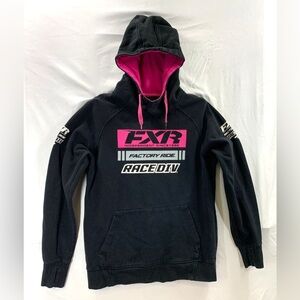 Official FXR Racing Factory Ride Hoodie Sweatshirt Woman Large Pink Black